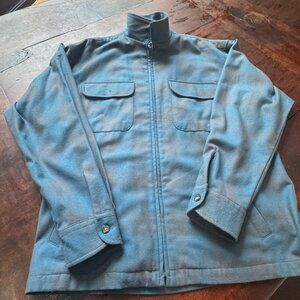 Vintage Pendleton Wool Workwear Jacket – USA Made – Zip Front – Utility Coat